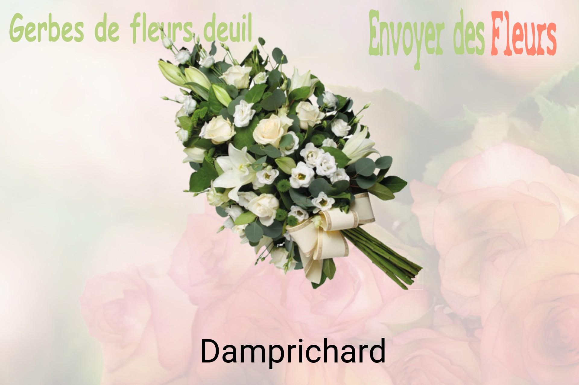 Gerbe de fleurs de deuil livrée à Damprichard
